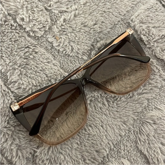 Jimmy Choo Brown Gradient Cat Eye Sunglasses main image 6